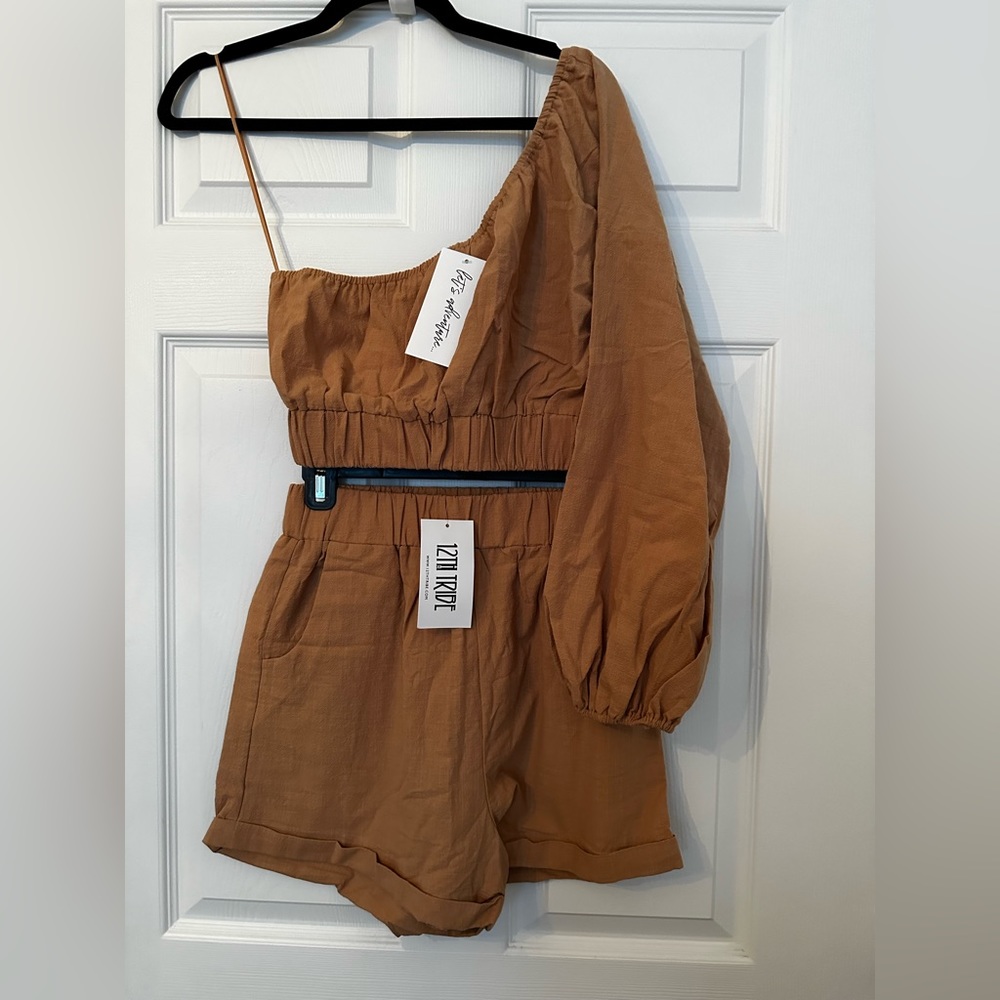 12th Tribe Crop Top and Short Set